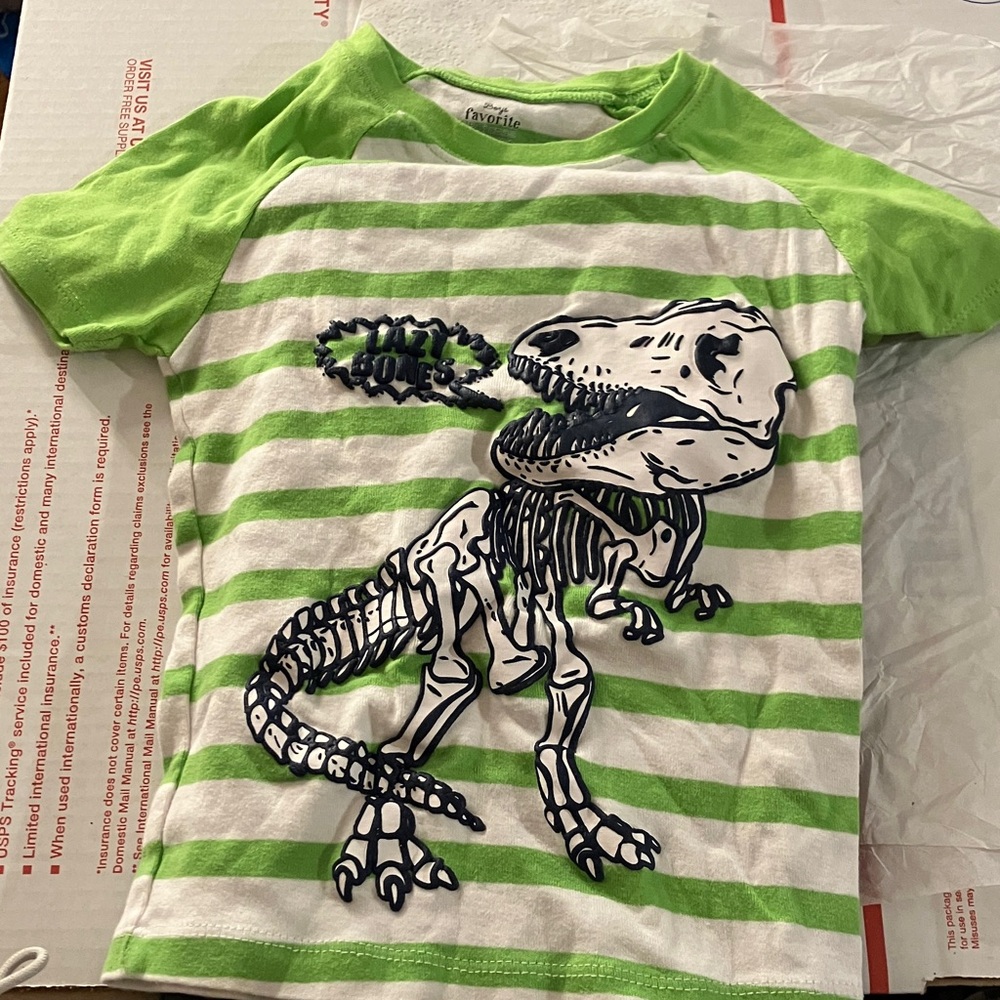 Members mark Green and White Striped pajama set  7